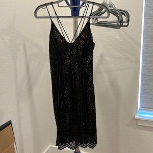 TOPSHOP Black Lace Dress